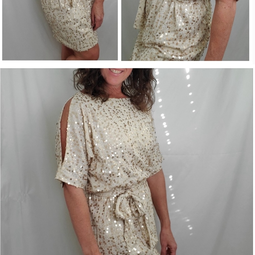 ECI Sequined Dress w/ Dolman Sleeves